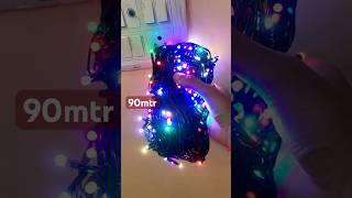 90 meter 5 mm bulb multi colour diwali lights #shorts