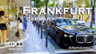 Frankfurt Walking Tour  The Pulse of Modern Europe | 4K 60fps