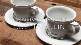 그릇 하울 코지타벨리니 매치퓨터 티컵 cosi tabellini tea cup match pewter