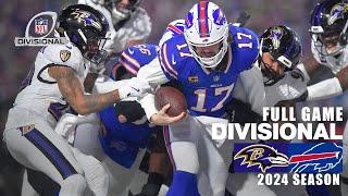 Baltimore Ravens vs Buffalo Bills Divisional Round FULL GAME | 2024 NFL Season