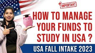 Funds required to Study in USA | Study Visa Latest update | Funds for F1 Visa | USA Fall Intake 2023