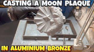 Sand Casting A Moon Plaque In Aluminium Bronze - Ingot Joe - Let's Cook! - Melting Copper