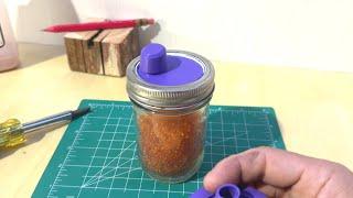 3d Printing Solution: Storing and Pouring Lid for Desiccant Container