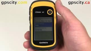 Track Setup Screen in the Garmin eTrex10 Handheld GPS with GPSCity