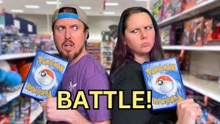 HUSBAND VS. WIFE: Budget Pokemon Card Battle In Target!