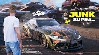 I Bought a JUNKYARD Supra in Underground Garage... (NEW Open World Car Game)