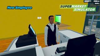 I hired a cashier for my supermarket - Supermarket Simulator