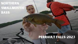 This Lake is FILLED with Smallmouth Bass- (Fishing Nordic Point Lodge, Perrault Lake 2023)