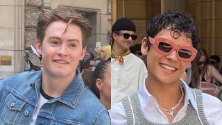 KIT CONNOR AND OMAR RUDBERG AT LOEWE SPRING SUMMER 2024 MEN’S IN PARIS