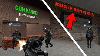 Shooting range with a KOS sign for guns - DarkRP