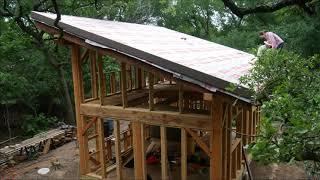 Timber Frame Cabin: Vented Roof Installation