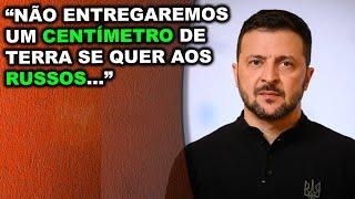 Zelensky entregara plano da vitória para os U.S.A e afirma que Ucrânia não cederá um centímetro de..