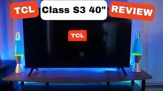 TCL 40-Inch Class S3 1080p Smart TV with Android TV.