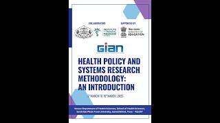 Health Policy and Systems Research Methodology: Topic: Study design in HPSR