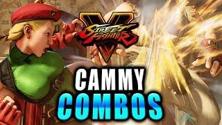 CAMMY - Beginner to Mid Lv Combos (Street Fighter 5 Beta)