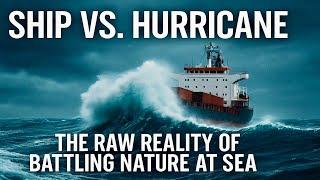 "ship vs. hurricane: the raw reality of battling nature at sea"