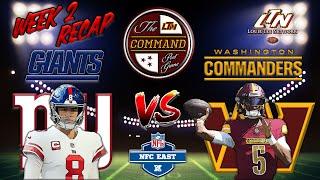 The COMMAND Post Game LIVE!  |  Giants @ Commanders  |  Week 2  |  Instant Postgame Analysis LIVE!