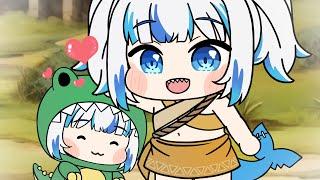 Gura & Dino Gura will become the Cutest tower's masters - Gawr Gura | Hololive Animation | Palworld