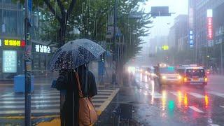 Amazingly Amazing Heavy Rain Walk. Relaxing Sound for Sleep Study Meditation. White Noise ASMR.