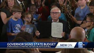 Gov. Evers signs 2023-25 budget with 50 partial vetoes