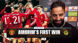 Ruben Amorim speaks after securing his first win as Man Utd boss! | CBS Sports