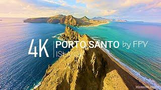 Porto Santo Island | 4K 1 Hour Cinematic FPV Drone With Calming Music