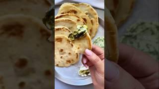 Easy 4-Ingredient Flatbread! 🫓 #easy #recipe #flatbread #health