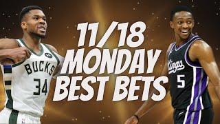 Best NBA Bets, Player Prop Picks, Parlays, Predictions Monday Today November 18th 11/18