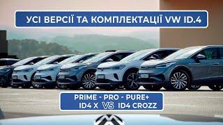 Усі комплектації Volkswagen ID.4 з Китаю | VW ID4 Crozz | VW ID4 X | ID Prime | ID Pro | ID Pure + |