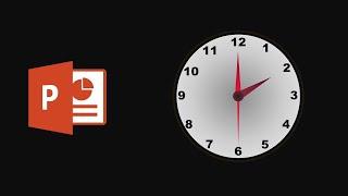 Create a real Clock using microsoft PowerPoint  | powerpoint animation tutorial