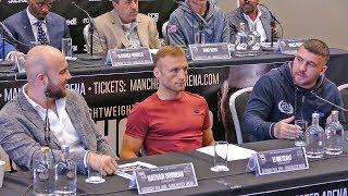 HEAVYWEIGHT BEEF!! Nathan Gorman vs Sean Turner DISAGREEMENT at Press Conference