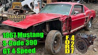 Removing a 427ci FE Ford from a 67 S-code Fastback Mustang