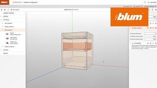 Cabinet Configurator – Planning a base cabinet with LEGRABOX | Blum