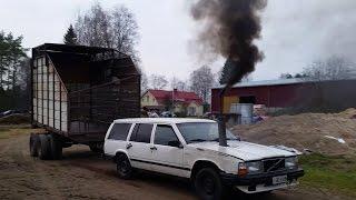 Volvo 740 Pulling tractor trailer