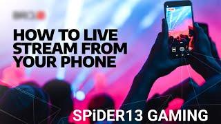 HOW TO LIVE STREAM FROM YOUR PHONE #trendingvideo #viralvideo #youtubevideo #gaming #techvideo #live