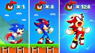 Super Mario Bros. but Seeds make Sonic become Shadow and Chaos Shadow