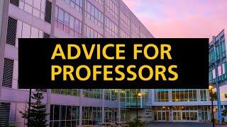 ADVICE FOR PROFESSORS TEACHING DURING SHELTER-IN-PLACE