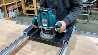 Router Flattening Sled / Router Slab Planing Jig, Woodworking