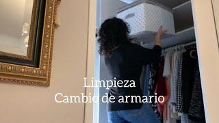 Cambio de armario. Limpieza y organización de ropa de invierno️