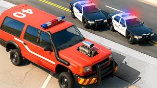 WEIRD CARS HIDE FROM POLICE! (BeamNG)