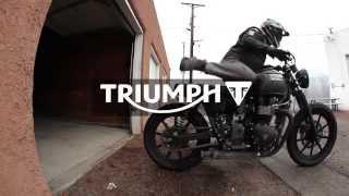 Alley Thrashing on a Bonneville | f/ Ernie Vigil