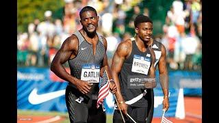 Trayvon Bromell Justin Gatlin and Noah Lyles advance to 100m final - U.S. Olympic Trials 2021