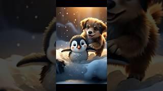 A little penguin falls down in a deep and icy pit #PenguinRescue #CuteAnimals #AnimalRescue