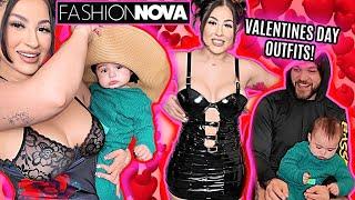 My Man Reacts To My Valentines Day @FashionNova Fits!!