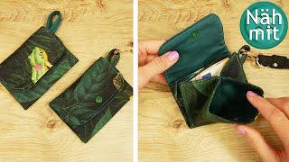 Quick & practical: sewing a wallet for beginners | DIY gift from fabric scraps