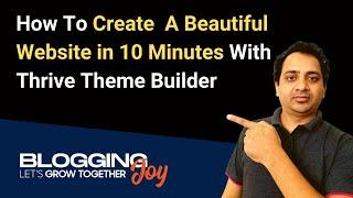 Thrive Builder Tutorial 2023 | Create A WordPress Website from Scratch