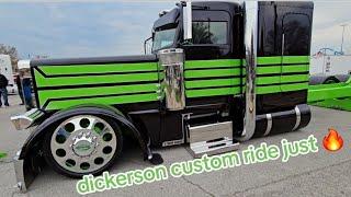 Mid American Trucking Show- Dickerson Custom Built Truck - insane slammed rig with some bitchin rims