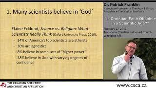 Scientists & Belief in God (Patrick Franklin highlight)