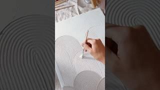 Testing out an Assembli textured canvas DIY kit  #plasterart #wallart #diy #japandi #minimalist