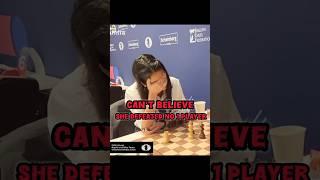 Divya defeated world no 1 || World Blitz teams 2025  #divya #yifan #worldno1 #chess